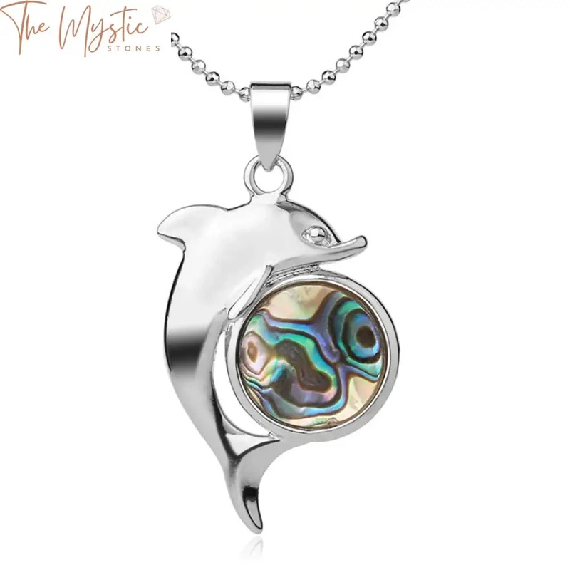 Abalone Shell Dolphin Pendant|Necklace|Pendant