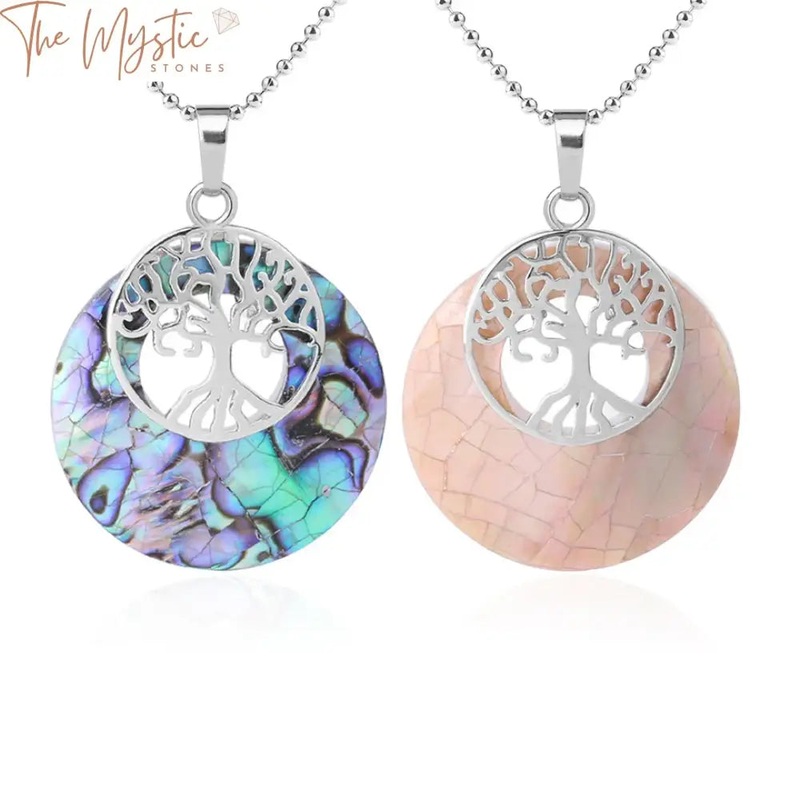 Abalone Shell Tree of Life Pendant