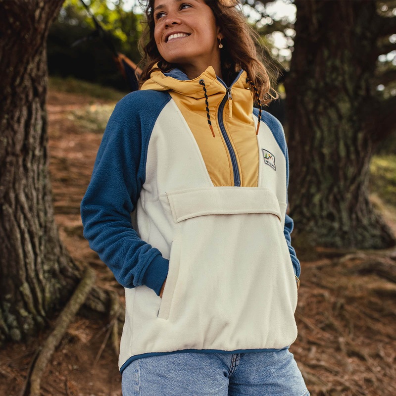 Alexander Recyceltes Polar-Kapuzenfleece – Reiherwei