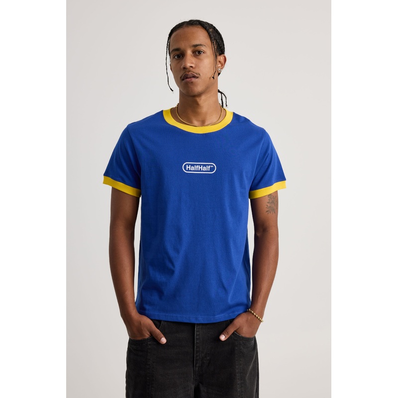 Half Half Slim Fit Ringer Tshirt