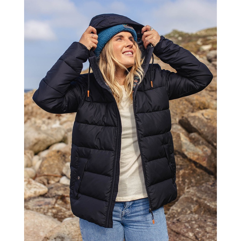 Parks recycelte isolierte Jacke – Echtes Schwarz