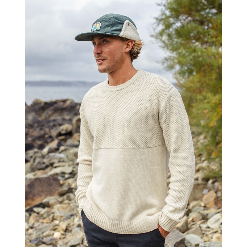 Swell Strickpullover – Cremefarben