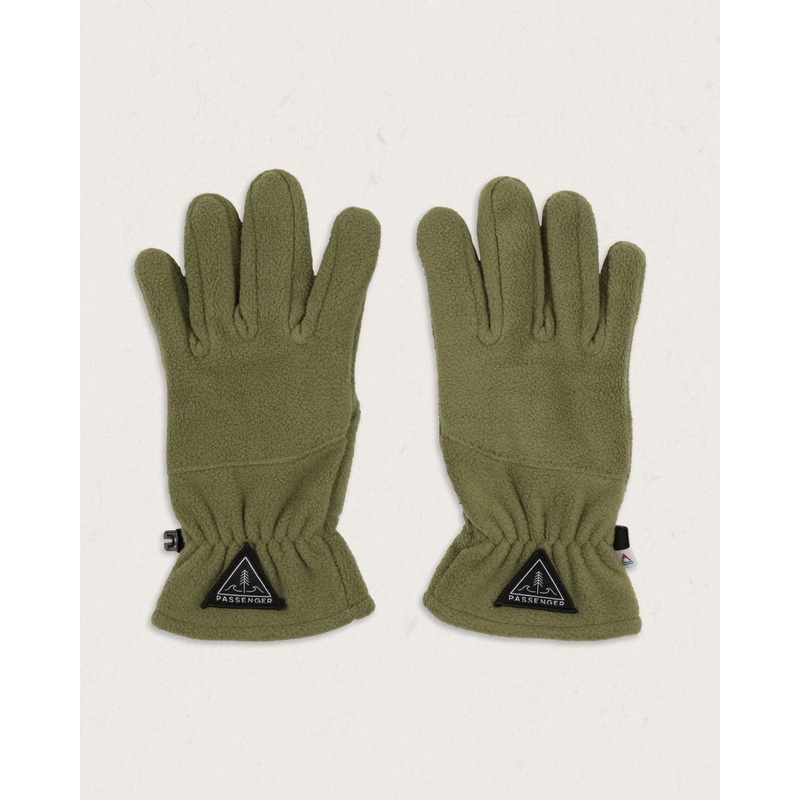 Daytrip Recycelte Polar-Fleece Touchscreen-Handschuhe – Khaki