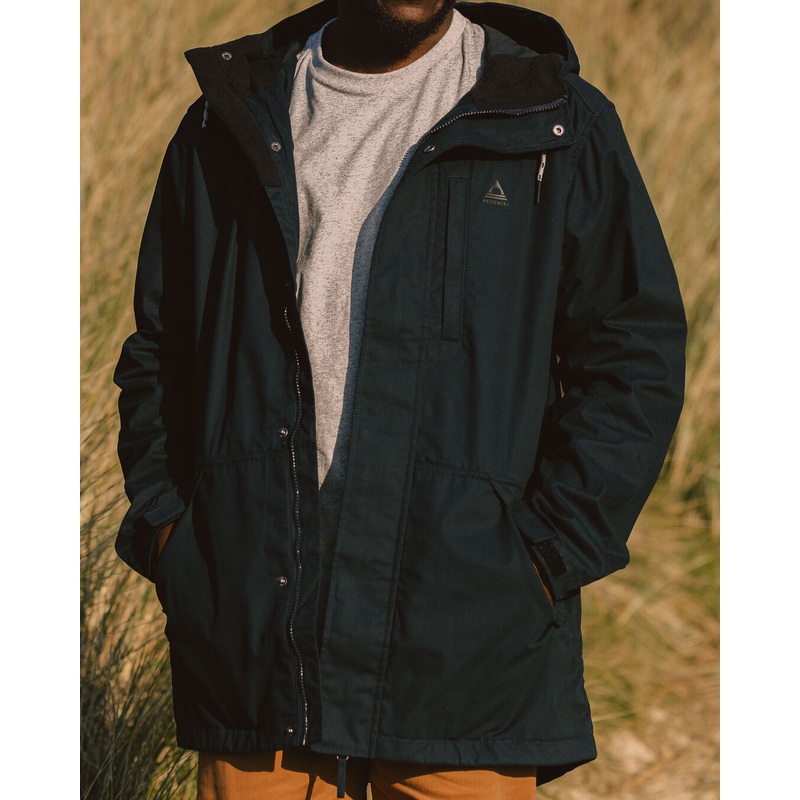 Remote recycelte Jacke – Tiefes Marineblau