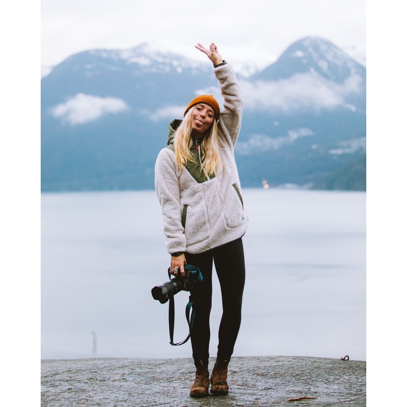 Beaumont Recyceltes Sherpa Kapuzen-Fleece – Warmer Elfenbein