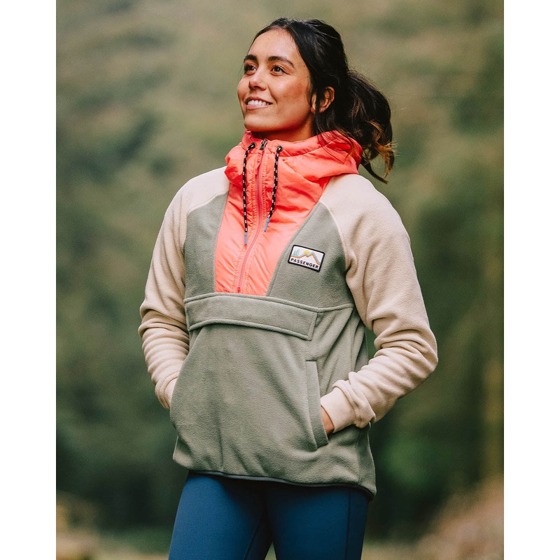 Alexander Recyceltes Polar-Kapuzenfleece – Pistazie