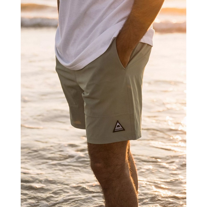 Porto recycelte Allzweck-Badehose – Pistazie