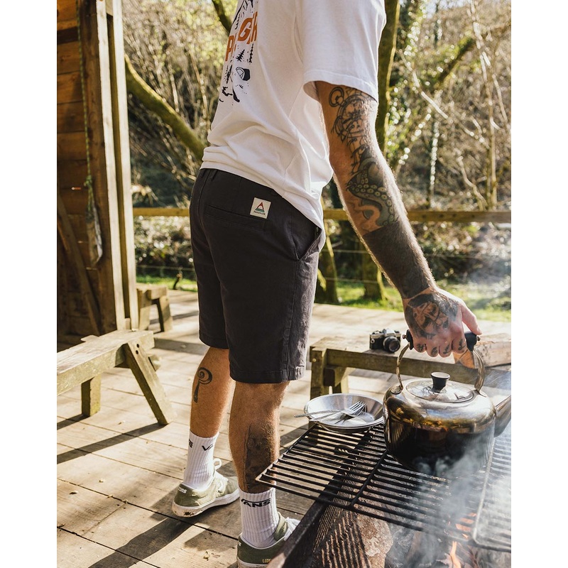 365 Bio-Baumwoll Shorts – Holzkohle