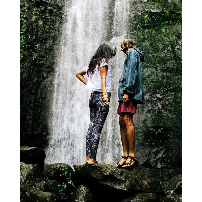 Fresh Air Recycelte Leggings – Schwarz Floral