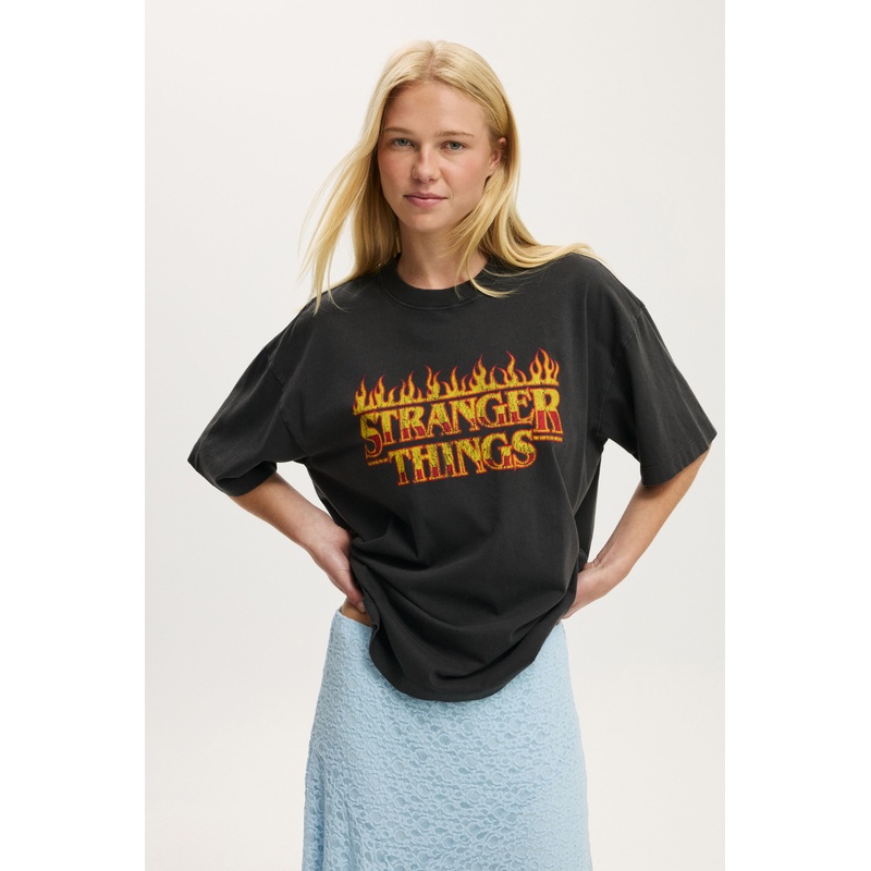 Stranger Things Boxy Graphic Tee