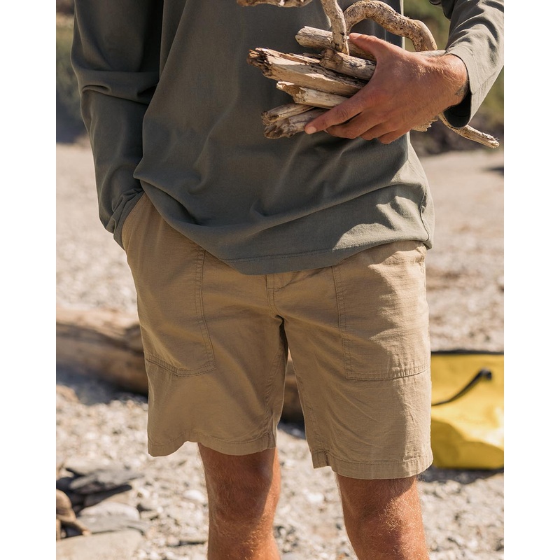 Timeless Bio-Baumwollshort – Biskuit