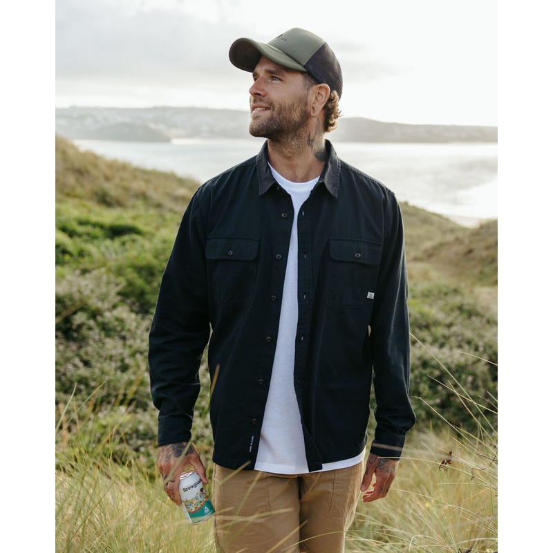 Vision Bio-Baumwollhemd – Schwarz