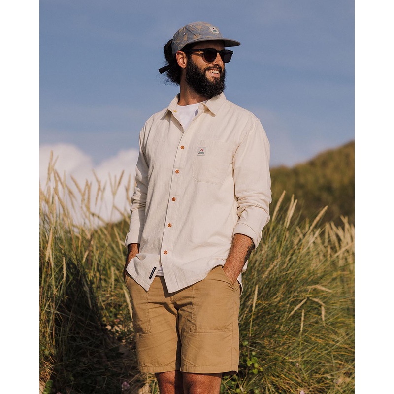 Arica strukturiertes Hemd – Birke