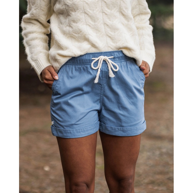 Santosa Twill Short – Blauer Schatten