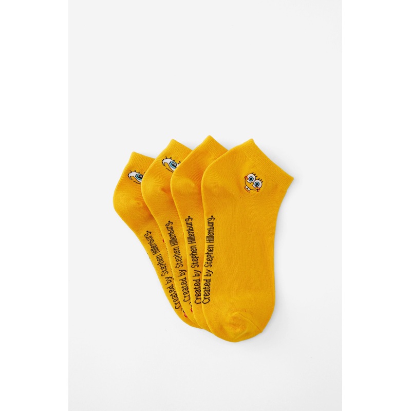 SpongeBob 2 Pk Of Ankle Socks|SOLID