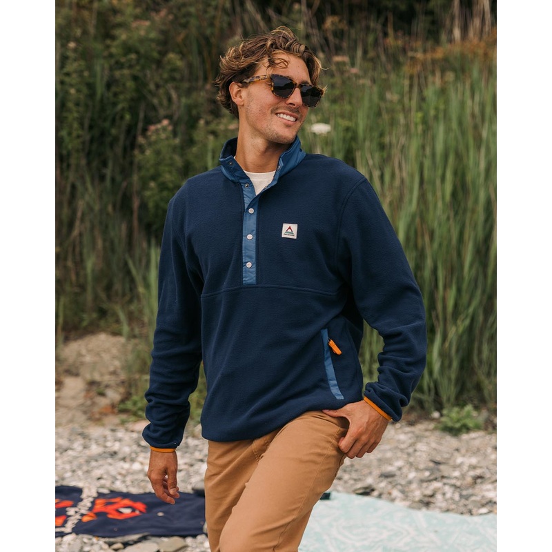 Adrift Recyceltes Polarfleece – Dunkles Marineblau