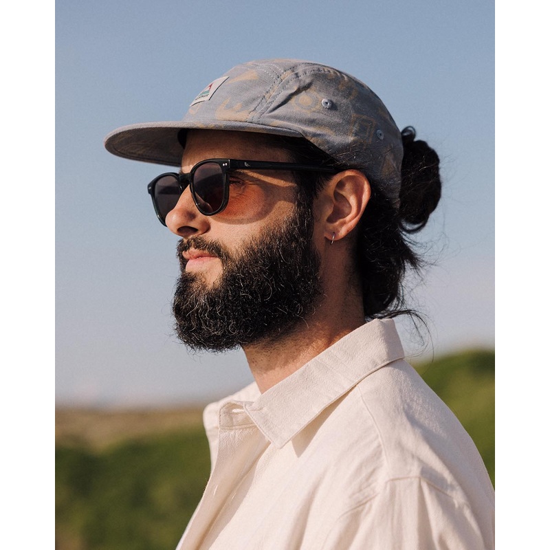 Azara Bio 5 Panel Kappe – Abstraktes Dunkles Denim