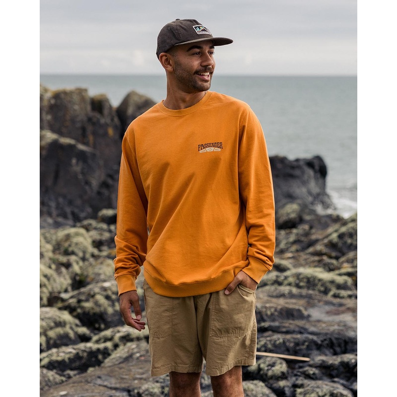 Lauca Recycelte Baumwoll-Sweatshirt – Mandarine