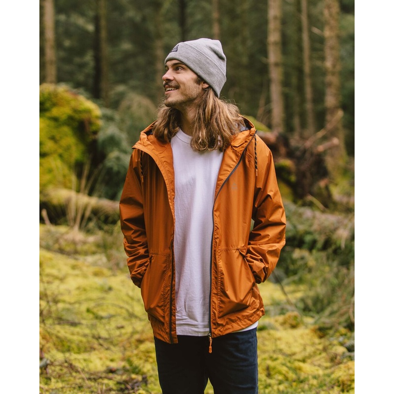 Tallows recycelte wasserabweisende Jacke – Glasierter Ingwer