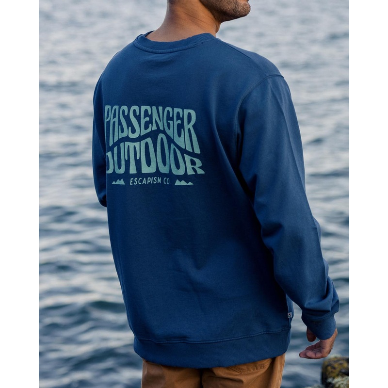 Yuca Recyceltes Baumwoll-Sweatshirt – Dunkler Denim