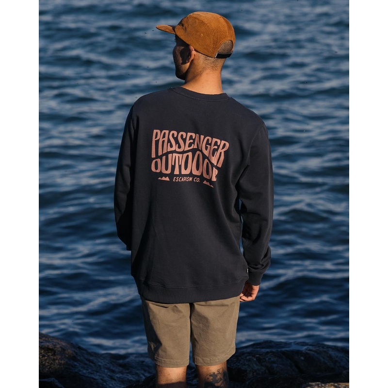 Yuca Recyceltes Baumwoll-Sweatshirt – Schwarz