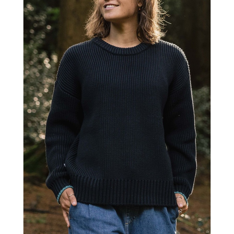 Gondwana Classic Gestrickter Pullover – Schwarz