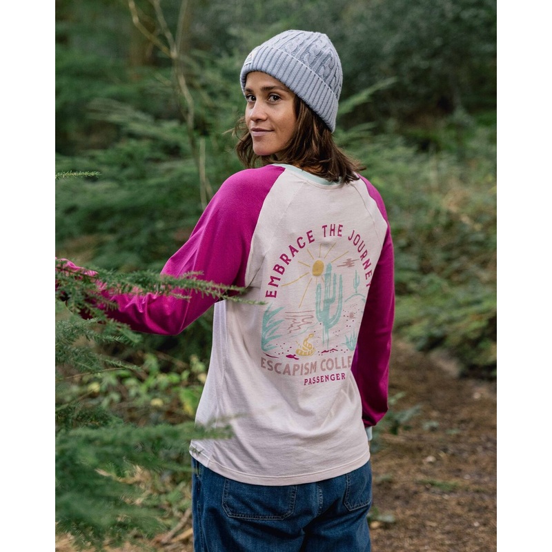 Laelia Recyceltes Baumwoll-Langarmshirt – Birke