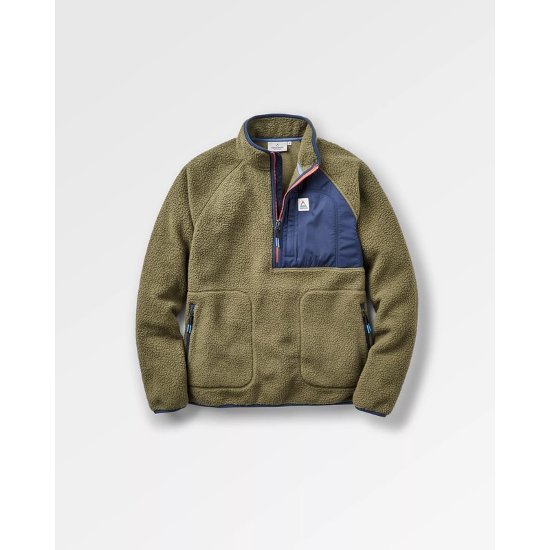 Offgrid 2.0 1/2 Zip Recyceltes Sherpa-Fleece – Khaki