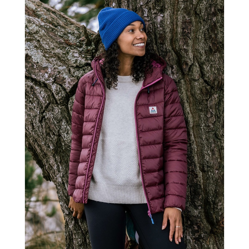 Pow Recycelte 2.0 Isolierte Jacke – Weinrot