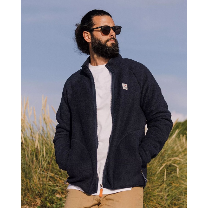 Tripper Full Zip Sherpa Fleece – Marine