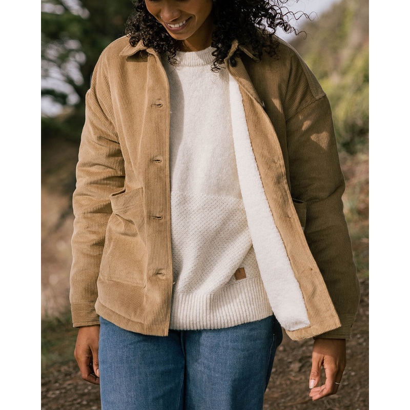 Flint Cord-Overshirt – Biskuit