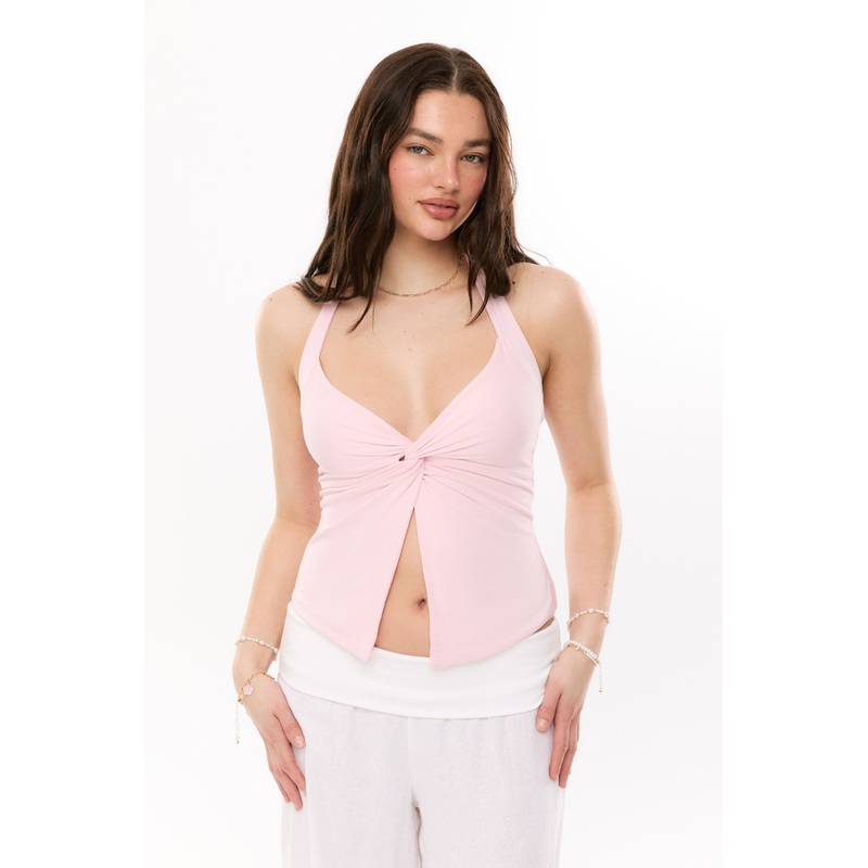 Soft Bianca Twist Halter Top|3XS|2XS|XS|S|M|L|XL|2XL