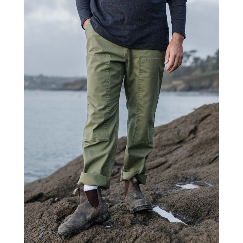 Vantage Bio-Baumwoll-Canvas-Hose – Khaki