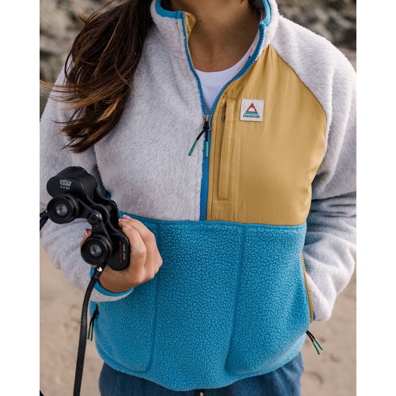 Home 2.0 Recyceltes Sherpa-Fleece – Atlantikblau