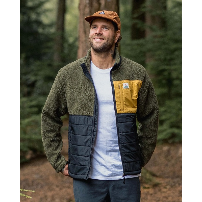 Born Explorer Recycled Polar-Lined Sherpa Fleece – Khaki