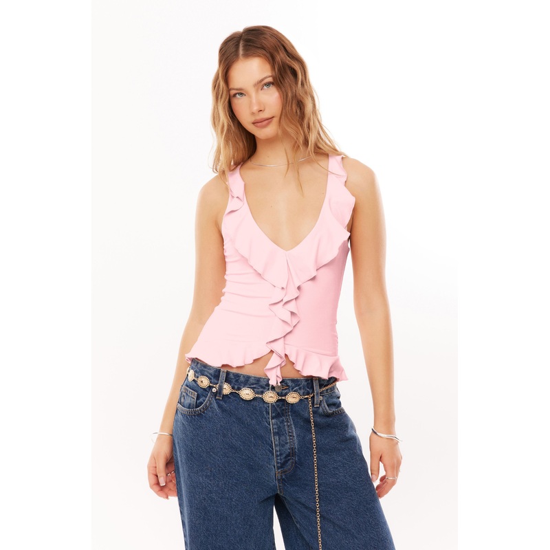 Flora Ruffle Tank|2XS|XS|S|M|L|XL