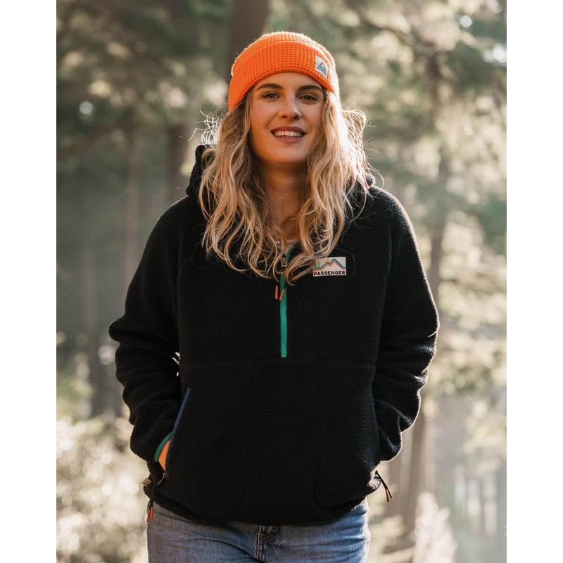 Maine 2.0 1/2 Zip Recyceltes Sherpa-Fleece – Schwarz