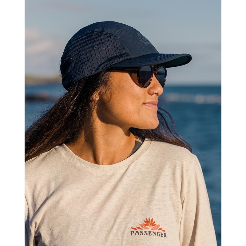 Beyond Recycelte 5-Panel-Kappe – Tiefes Marineblau