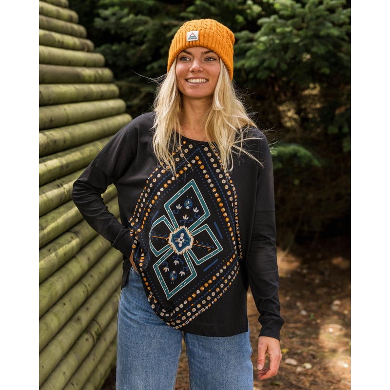 Craft Bio-Baumwolle Langarm-T-Shirt – Schwarz