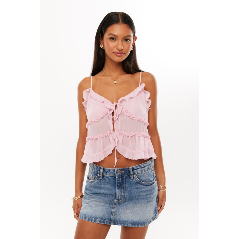 Leah Frill Cami|6|8|10|12|14|16