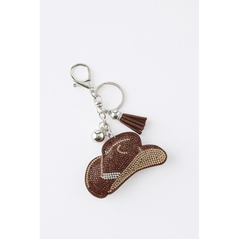 Diamante Cowboy Hat Bag Charm|OS