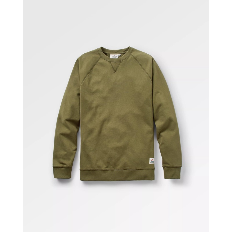Heritage Recyceltes Baumwoll-Sweatshirt – Khaki