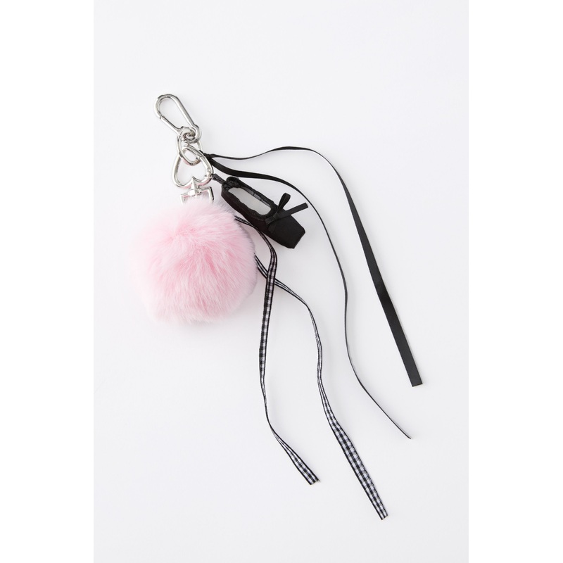 Pom Pom & Ribbon Bag Charm|OS
