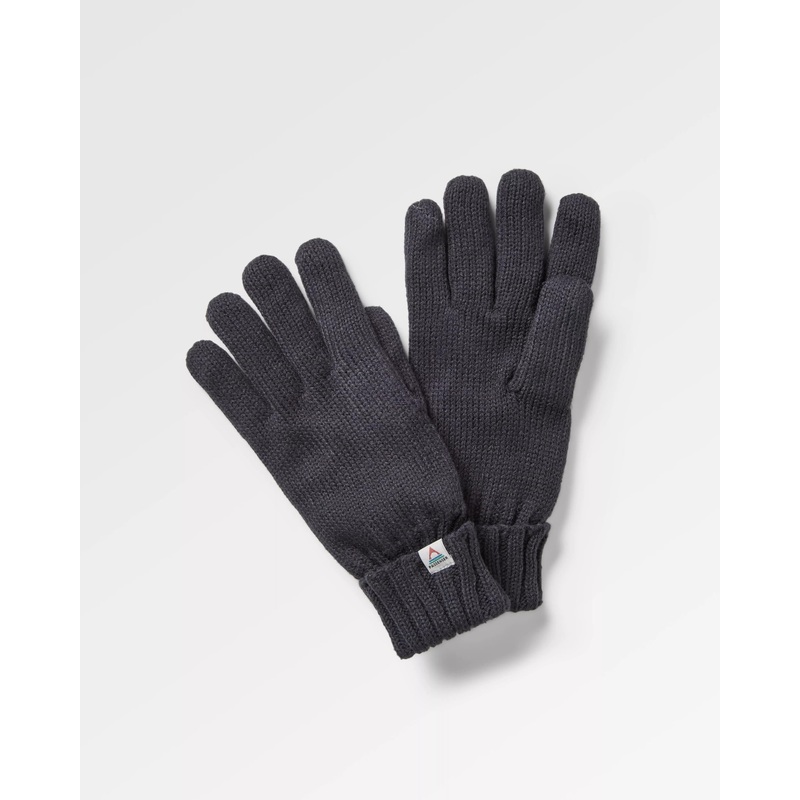 Gale Recycelte Gestrickte Handschuhe – Tiefes Marineblau