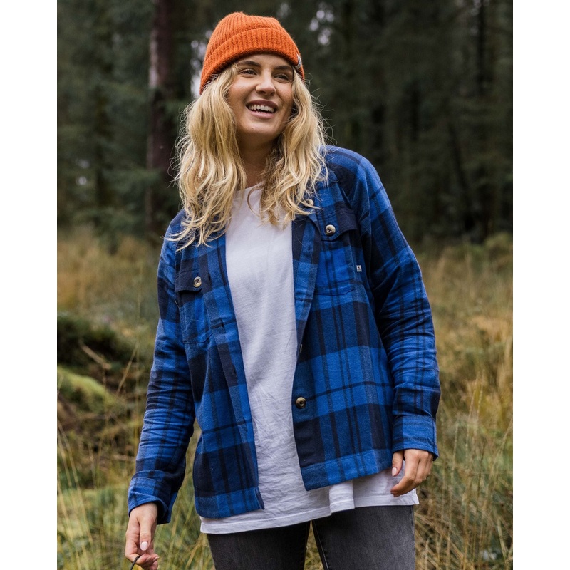 Harmony Bio-Baumwolle Karohemd – Echtes Blau