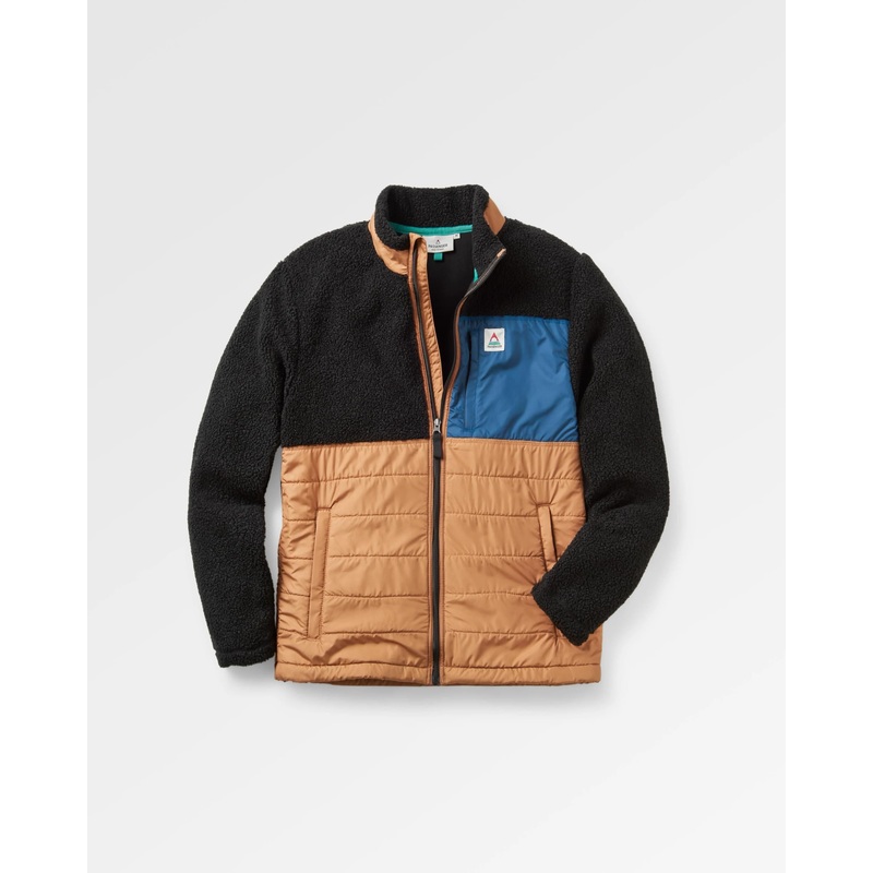 Born Explorer Recycled Polar-Lined Sherpa Fleece – Schwarz