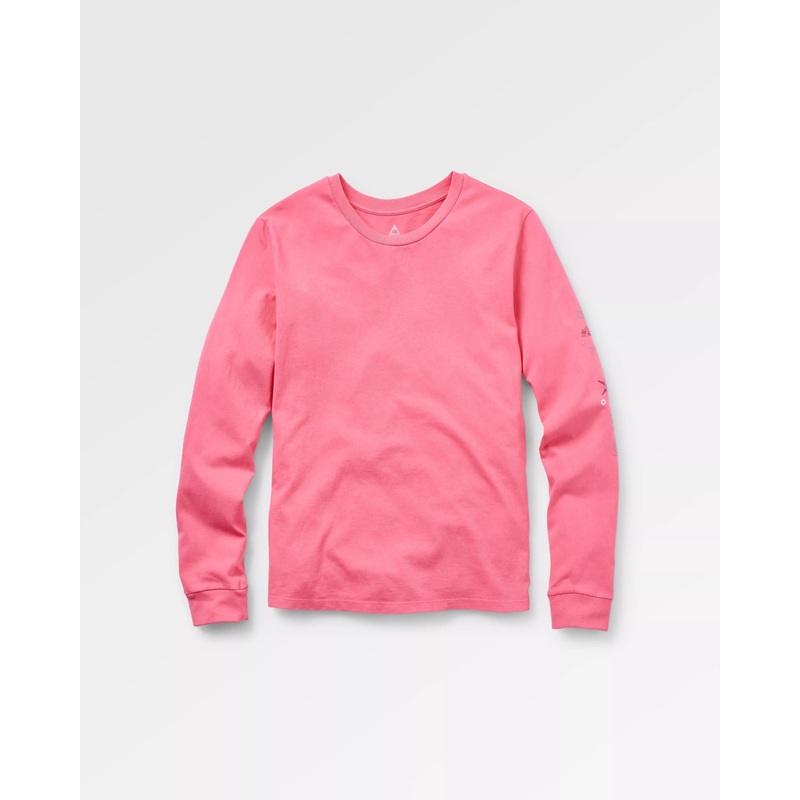 Chica Recycelte Baumwolle Langarm-T-Shirt – Sanfte Rose