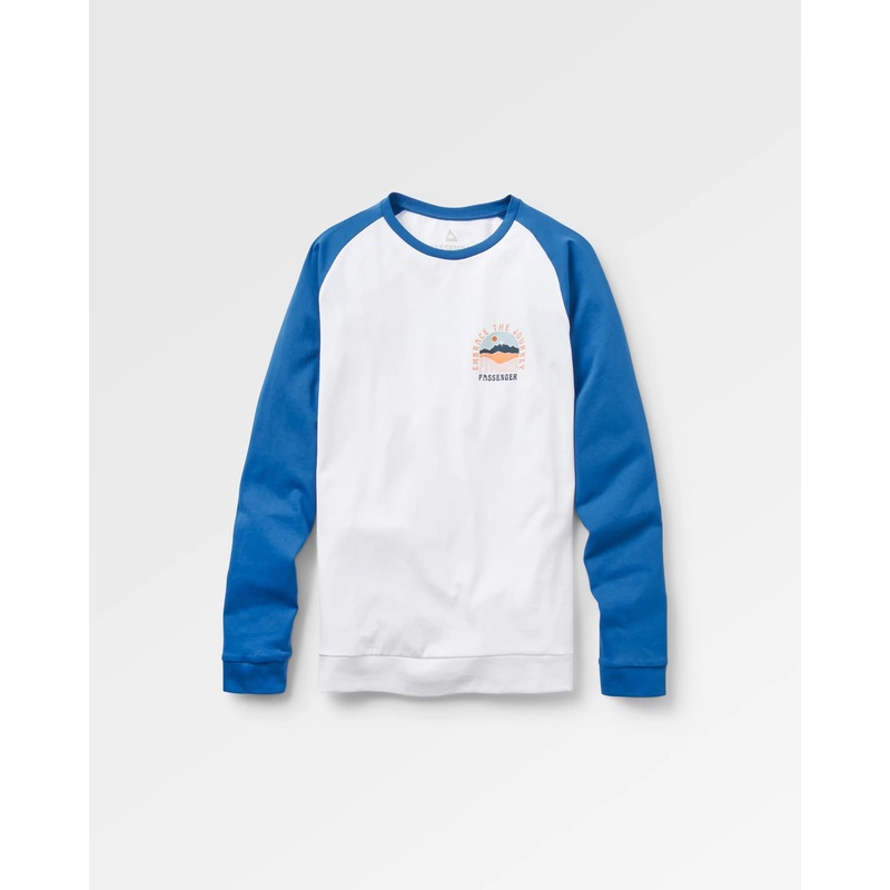 Outlook recyceltes Langarmshirt – Echtes Blau