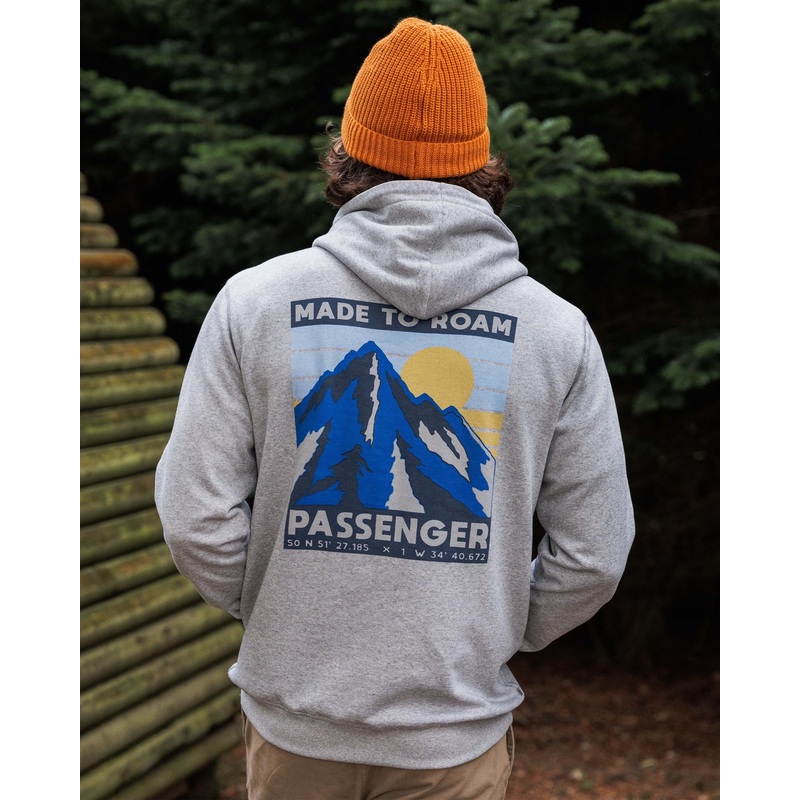 Distance Bio-Baumwolle Hoodie – Graumeliert