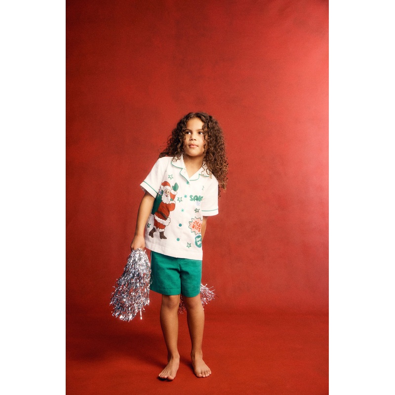 Kids Woven Pj Set Family Christmas